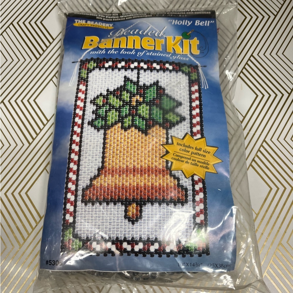 The Beadery "Holly Bell" Holiday Bead Stained Glass Kit New …